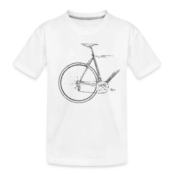 vélo de course - T-shirt bio Premium Enfant - blanc - Devant