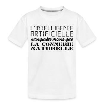 Intelligence artificielle - T-shirt bio Premium Enfant - blanc - Devant