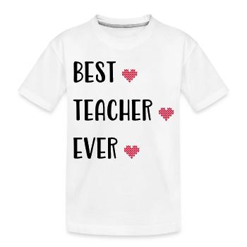 Lehrer - Kinder Premium Bio T-Shirt - Weiß - Vorne