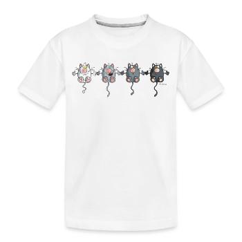 Mignon Chats - T-shirt bio Premium Enfant - blanc - Devant