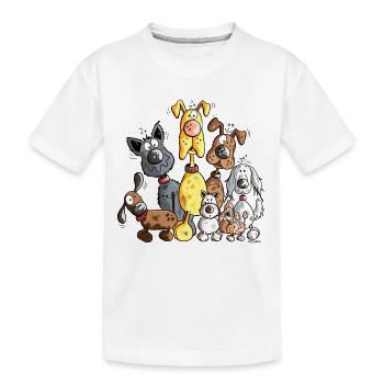 Beaucoup de Chiens - T-shirt bio Premium Enfant - blanc - Devant