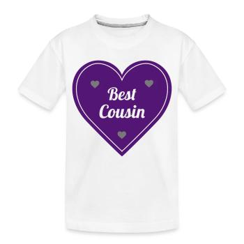 Oncle / Tante / Cousin / Cousine - T-shirt bio Premium Enfant - blanc - Devant