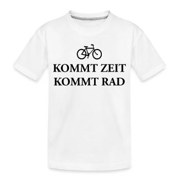 Kommt Zeit Rad - Kinder Premium Bio T-Shirt - Weiß - Vorne