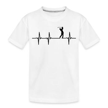 Impulsion de golfeurs - T-shirt bio Premium Enfant - blanc - Devant