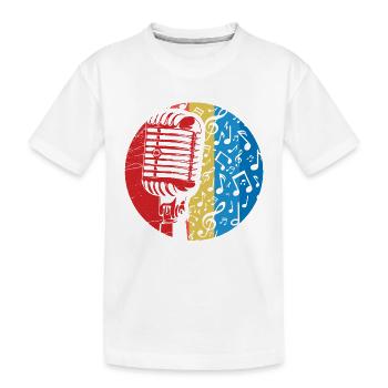 Micro - Chanteur - T-shirt bio Premium Enfant - blanc - Devant