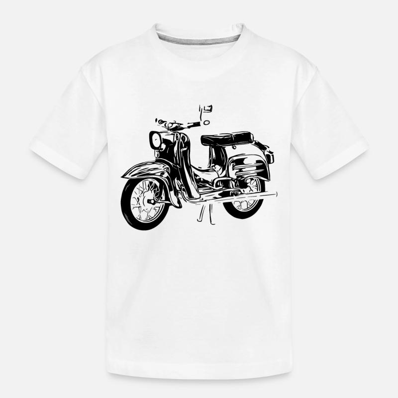 Simson Schwalbe - Kinder Premium Bio T-Shirt - Weiß