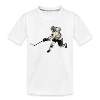 hockey - T-shirt bio Premium Enfant - blanc - Devant