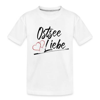 Ostsee Liebe - Kinder Premium Bio T-Shirt - Weiß - Vorne