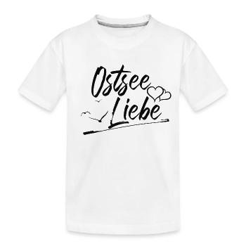Ostsee Liebe - Kinder Premium Bio T-Shirt - Weiß - Vorne