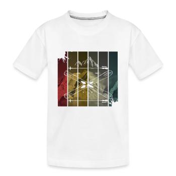 ski - T-shirt bio Premium Enfant - blanc - Devant