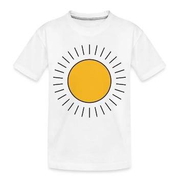 Soleil - T-shirt bio Premium Enfant - blanc - Devant