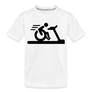 Fitness en fauteuil roulant # - T-shirt bio Premium Enfant - blanc - Devant