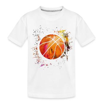 Basketball - BBall - Basket Ball - Basketball players - Kids' Premium Organic T-Shirt - white - Front