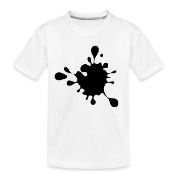 éclaboussure, éclaboussure de peinture, éclaboussure, blob # - T-shirt bio Premium Enfant - blanc - Devant