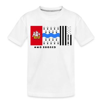 Bretagne - Blason Pays de Nantes - T-shirt bio Premium Enfant - blanc - Devant