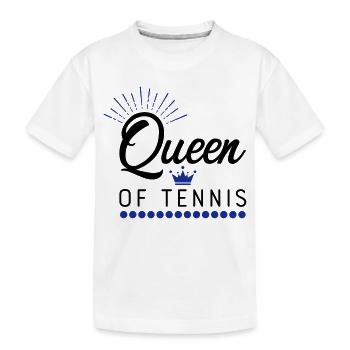 tennis - Kids' Premium Organic T-Shirt - white - Front