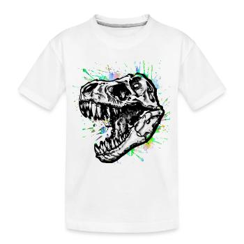 Dinosaur / T-Rex / Trex / gift idea - Kids' Premium Organic T-Shirt - white - Front