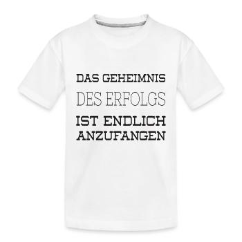 Erfolg - Kinder Premium Bio T-Shirt - Weiß - Vorne