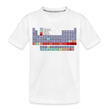 Periodic table - Kids' Premium Organic T-Shirt - white - Front