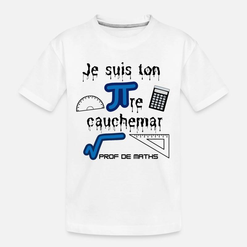 Cadeau à offrir à un prof de maths - T-shirt bio Premium Enfant - blanc