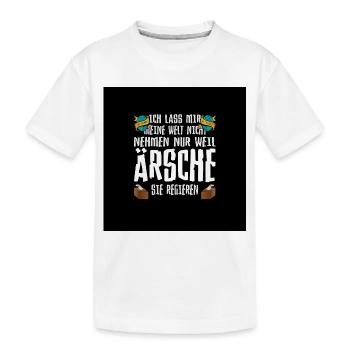 Meine Welt Regieren - Kinder Premium Bio T-Shirt - Weiß - Vorne