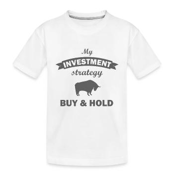 Börse und Investor - Kinder Premium Bio T-Shirt - Weiß - Vorne