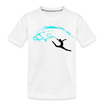 Gymnastique rythmique - T-shirt bio Premium Enfant - blanc - Devant