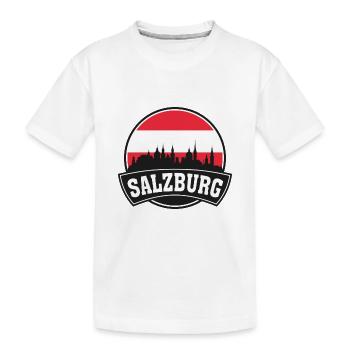 Salzbourg Autriche Skyline Travel Souvenir Autrichien - T-shirt bio Premium Enfant - blanc - Devant