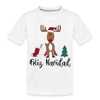 Weihnachten spanisch - Kinder Premium Bio T-Shirt - Weiß - Vorne