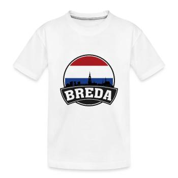 Breda Pays-Bas Skyline Voyage Souvenir Néerlandais Fl - T-shirt bio Premium Enfant - blanc - Devant