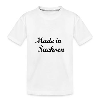Sachsen - Kinder Premium Bio T-Shirt - Weiß - Vorne