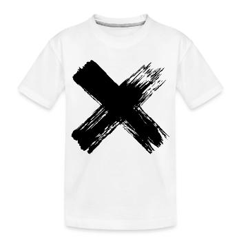 Grunge Cross - T-shirt bio Premium Enfant - blanc - Devant