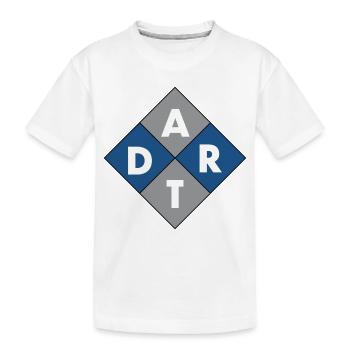 Dart Sport - Kinder Premium Bio T-Shirt - Weiß - Vorne