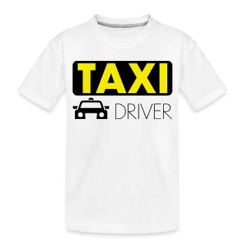 Conducteur de taxi - T-shirt bio Premium Enfant - blanc - Devant