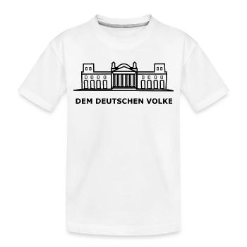 Bundestag Wahl - Kinder Premium Bio T-Shirt - Weiß - Vorne