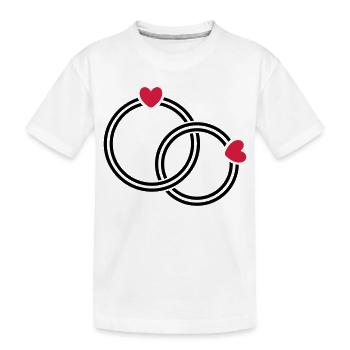 Les alliances - T-shirt bio Premium Enfant - blanc - Devant