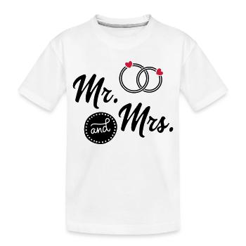 Hochzeit - Kinder Premium Bio T-Shirt - Weiß - Vorne
