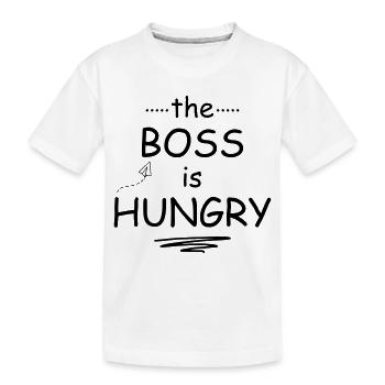 Baby hat Hunger - Kinder Premium Bio T-Shirt - Weiß - Vorne