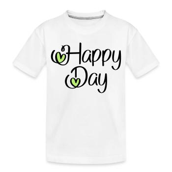 Happy Day - T-shirt bio Premium Enfant - blanc - Devant
