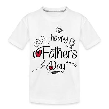 Fête des pères - T-shirt bio Premium Enfant - blanc - Devant