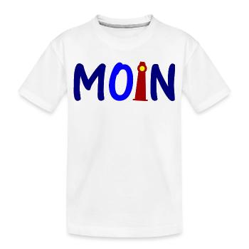 Moin Friesland - Kinder Premium Bio T-Shirt - Weiß - Vorne