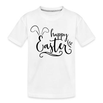 Joyeuses Pâques - T-shirt bio Premium Enfant - blanc - Devant