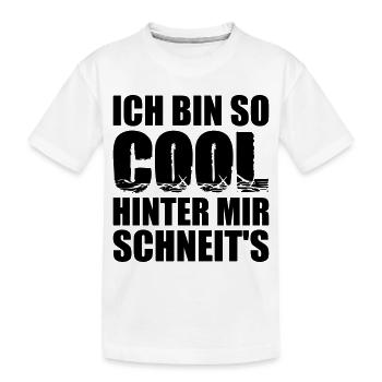 Coole Sprüche - Kinder Premium Bio T-Shirt - Weiß - Vorne