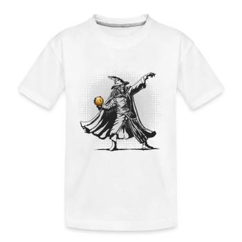Le lanceur d’orbe - T-shirt bio Premium Enfant - blanc - Devant