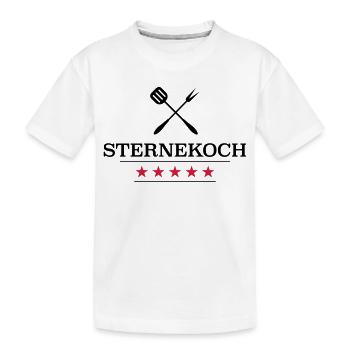 Sternekoch - Kinder Premium Bio T-Shirt - Weiß - Vorne