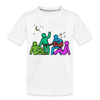 Les meilleurs amis amis amitié - T-shirt bio Premium Enfant - blanc - Devant