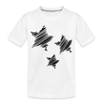 ETOILE. STAR. ETOILES. FÊTE. ANNIVERSAIRE. NOËL - T-shirt bio Premium Enfant - blanc - Devant