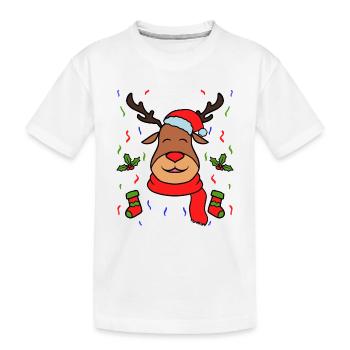 Rennais Noël décorations - T-shirt bio Premium Enfant - blanc - Devant