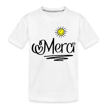 Merci - T-shirt bio Premium Enfant - blanc - Devant