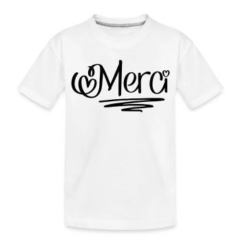 Merci - T-shirt bio Premium Enfant - blanc - Devant